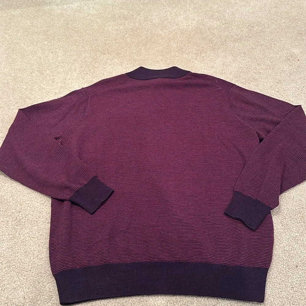 Peter millar striped quarter zip